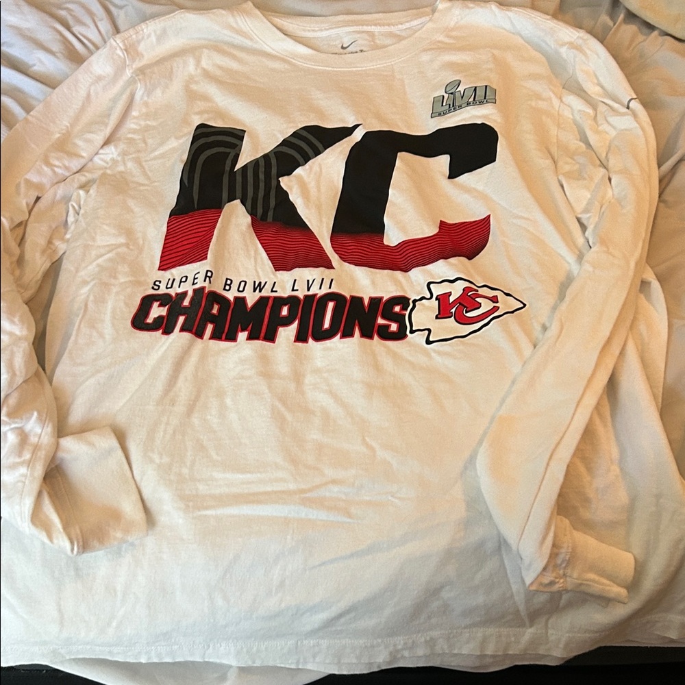 Nike White‎ KC Champions Long Sleeve Shirt